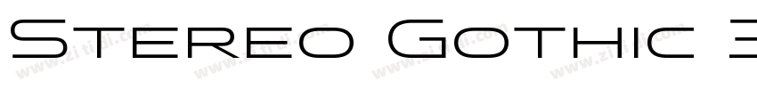 Stereo Gothic 300字体转换